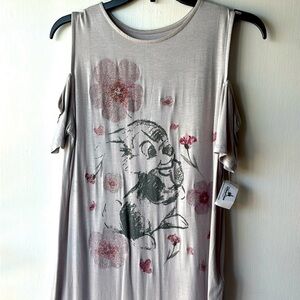 Disney Parks Thumper Cut Out Shoulder Shirt Top